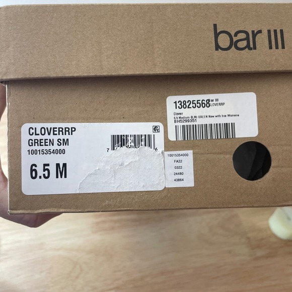 Bar‎ III Womens Green Square Toe Thong Sandals Slip On Flat Flip Flops Size 6.5M - Picture 8 of 9